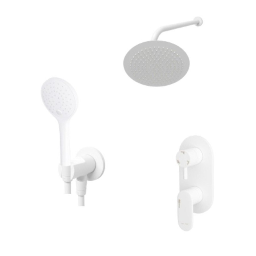 Душевая система WasserKRAFT 8500 А85155, цвет белый Soft-touch