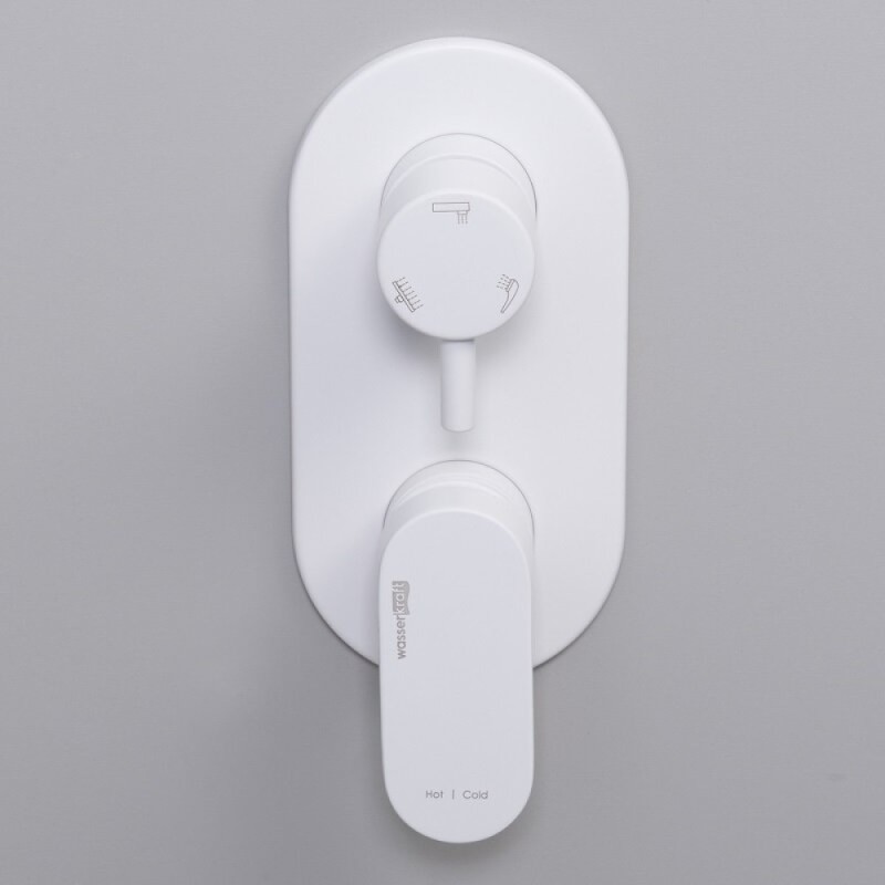 Душевая система WasserKRAFT 8500 А85155, цвет белый Soft-touch
