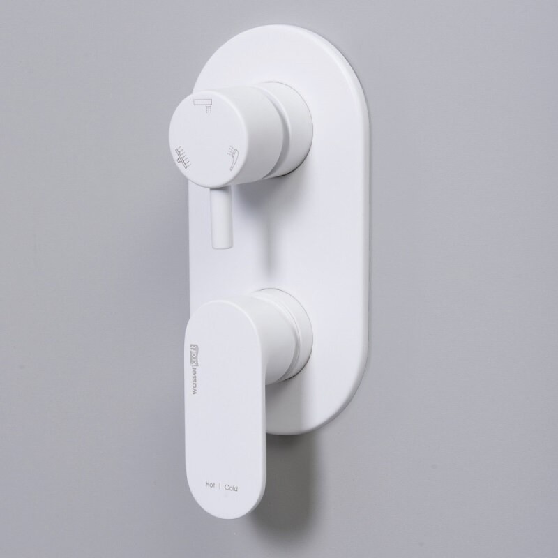Душевая система WasserKRAFT 8500 А85155, цвет белый Soft-touch
