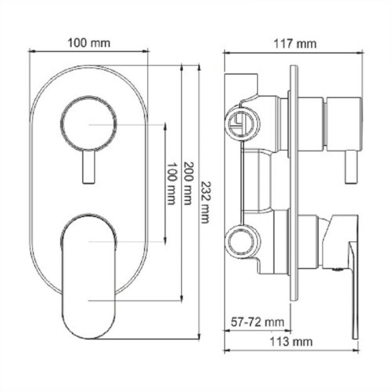 Душевая система WasserKRAFT 8500 А85155, цвет белый Soft-touch