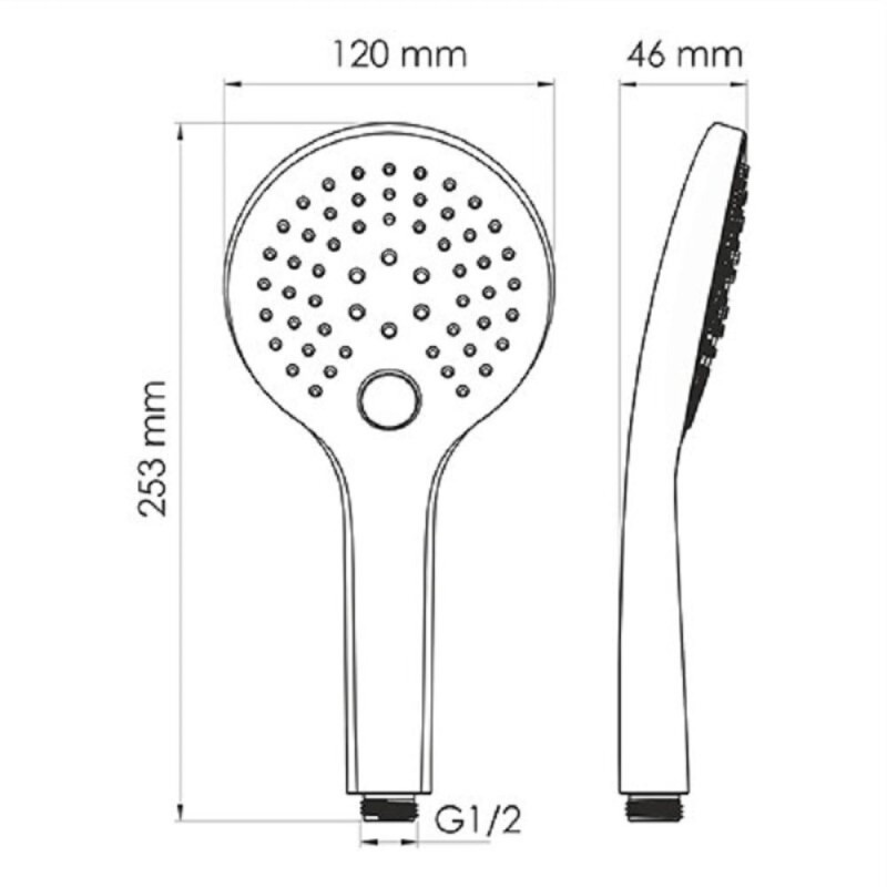 Душевая система WasserKRAFT 8500 А85155, цвет белый Soft-touch
