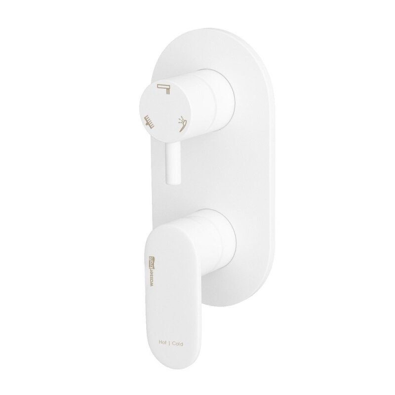 Душевая система WasserKRAFT 8500 А85161, цвет белый Soft-touch