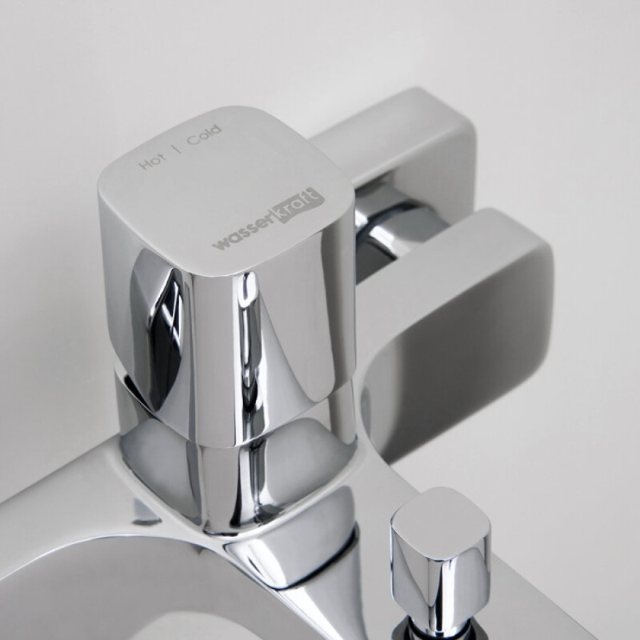 Смеситель для ванны и душа WasserKRAFT Naab, хром, 8601