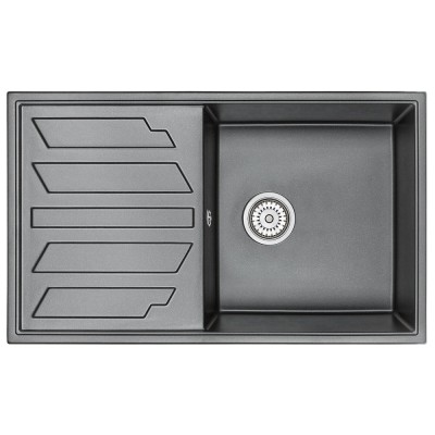 Кухонная мойка Granula GR-8601 8601sv, шварц