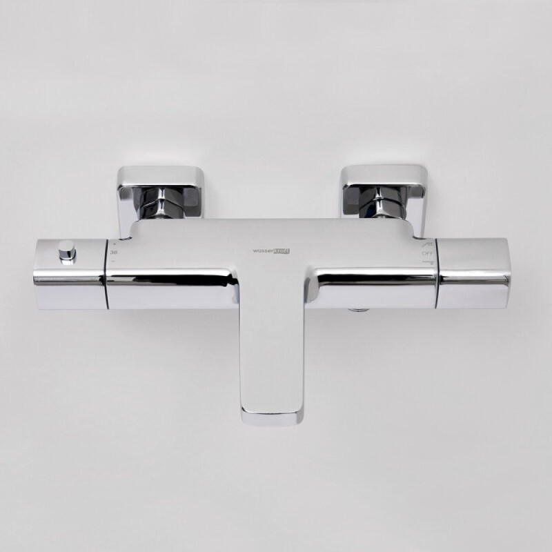 Смеситель термостатический для ванны и душа WasserKRAFT Naab, хром, 8611 Thermo