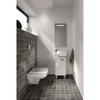 Тумба под раковину Geberit Renova Compact 862040000, 35 см, подвесная, цвет белый глянцевый
