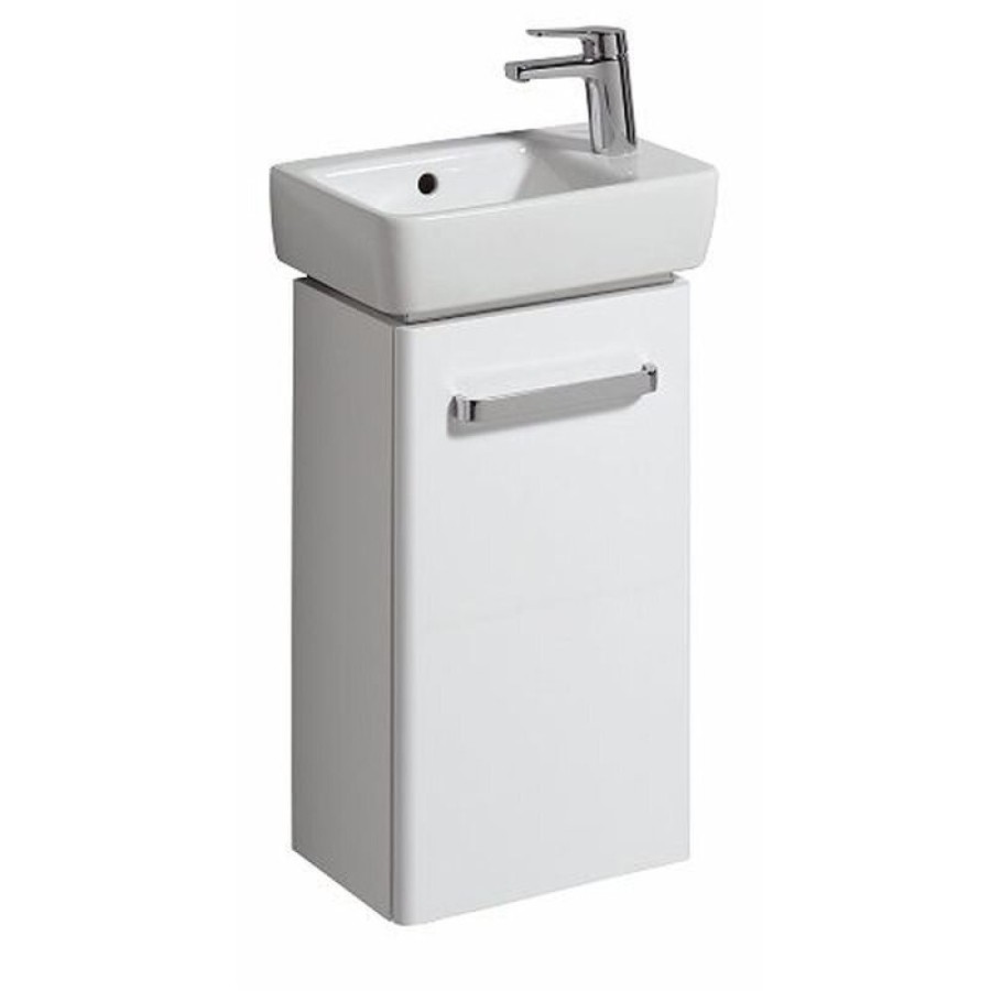 Тумба под раковину Geberit Renova Compact 862040000, 35 см, подвесная, цвет белый глянцевый
