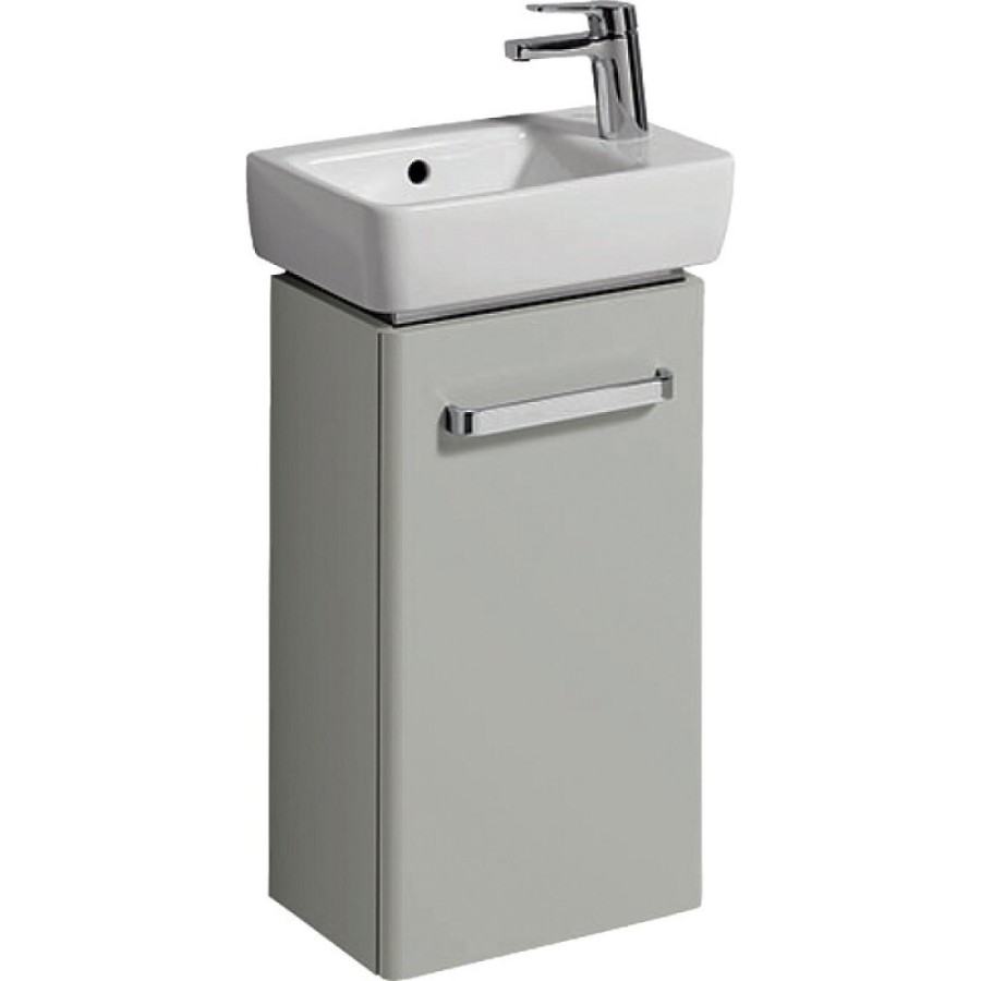 Тумба под раковину Geberit Renova Compact 862041000, 35 см, подвесная, цвет светло-серый