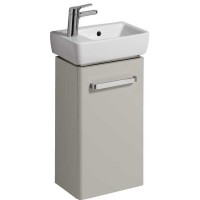 Тумба под раковину Geberit Renova Compact 862041000, 35 см, подвесная, цвет светло-серый