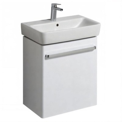 Тумба с раковиной Geberit Renova Compact, 55 см, цвет белый глянцевый, 862060000/226160000