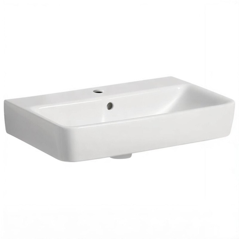 Тумба с раковиной Geberit Renova Compact, 55 см, цвет белый глянцевый, 862060000/226160000