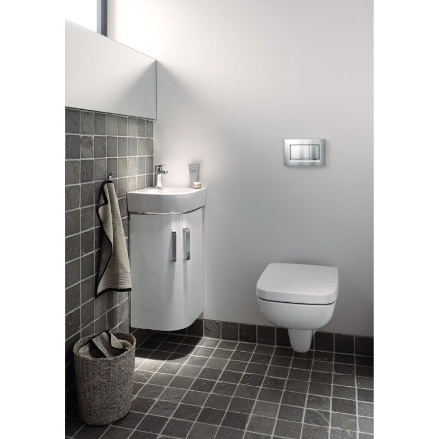 Тумба под раковину Geberit Renova Compact 862132000, 42.5 см, цвет белый