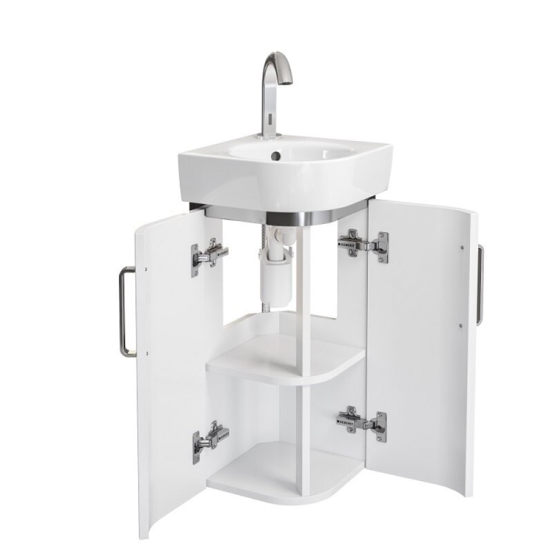 Тумба под раковину Geberit Renova Compact 862132000, 42.5 см, цвет белый