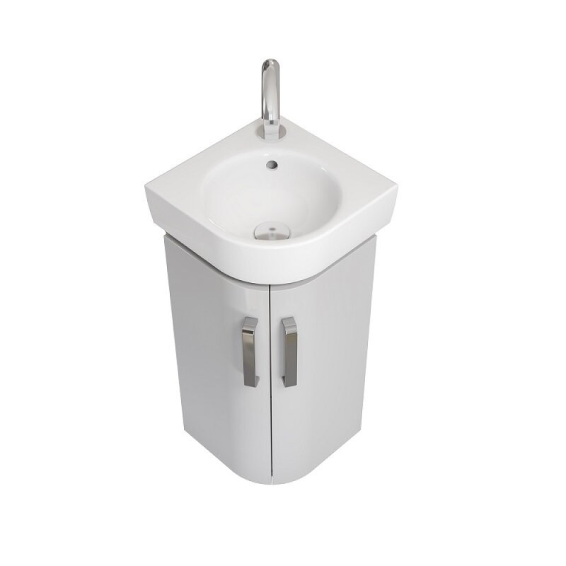 Тумба под раковину Geberit Renova Compact 862133000, 42.5 см, цвет светло-серый
