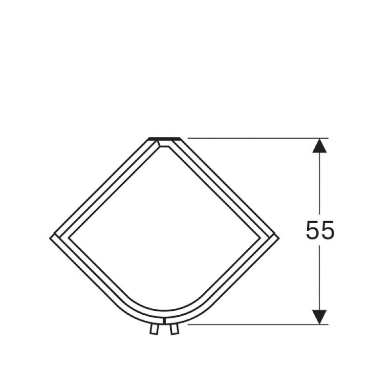 Тумба под раковину Geberit Renova Nr. 1 862150000, 48 см, подвесная, белая