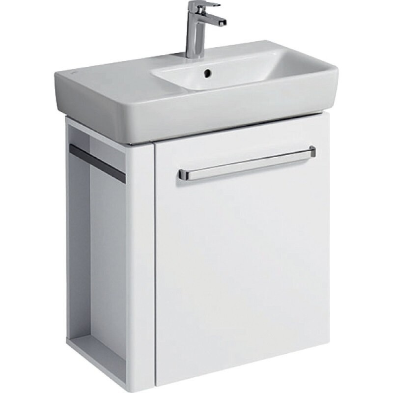 Тумба под раковину Geberit Renova Nr. 1 862265000/862065000, 60 см, L/R, подвесная, с полотенцедержателем, цвет белый