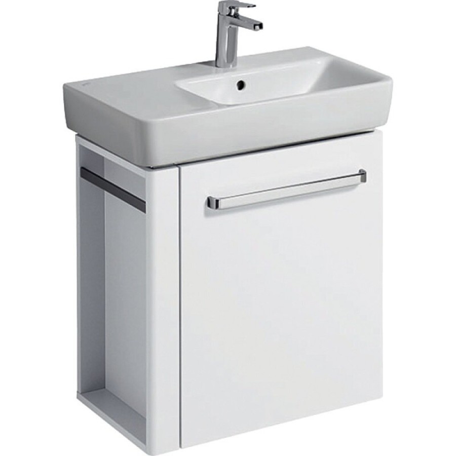 Тумба под раковину Geberit Renova Nr. 1 862265000/862065000, 60 см, L/R, подвесная, с полотенцедержателем, цвет белый