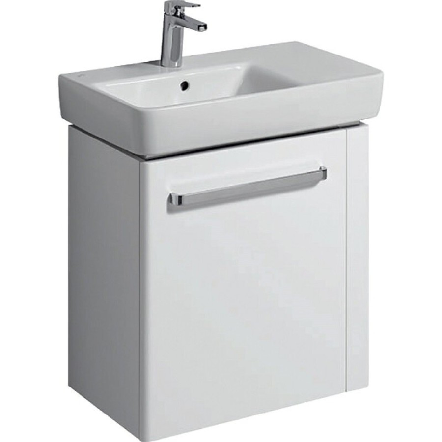Тумба под раковину Geberit Renova Nr. 1 862265000/862065000, 60 см, L/R, подвесная, с полотенцедержателем, цвет белый