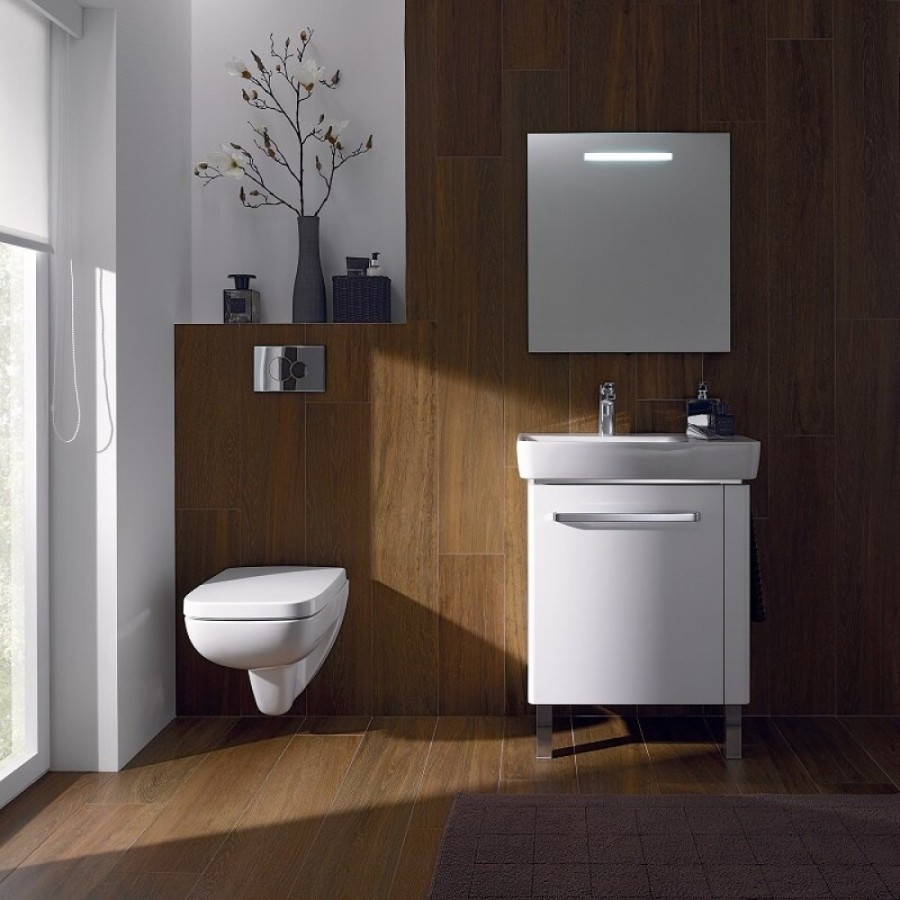 Зеркало Geberit Renova Nr. 1 Comprimo 862360000, 60 см, с LED подсветкой, белое
