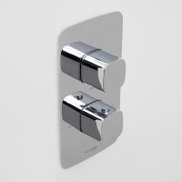 Смеситель скрытого монтажа для ванны и душа WasserKRAFT Naab, термостатический, хром, 8644 Thermo