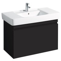 Тумба под раковину Geberit Renova Nr. 1 869101000 , 92,6 см, подвесная, цвет тёмно-серый матовый