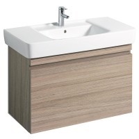 Тумба под раковину Geberit Renova Plan 869102000, 92,6 см, подвесная, цвет вяз