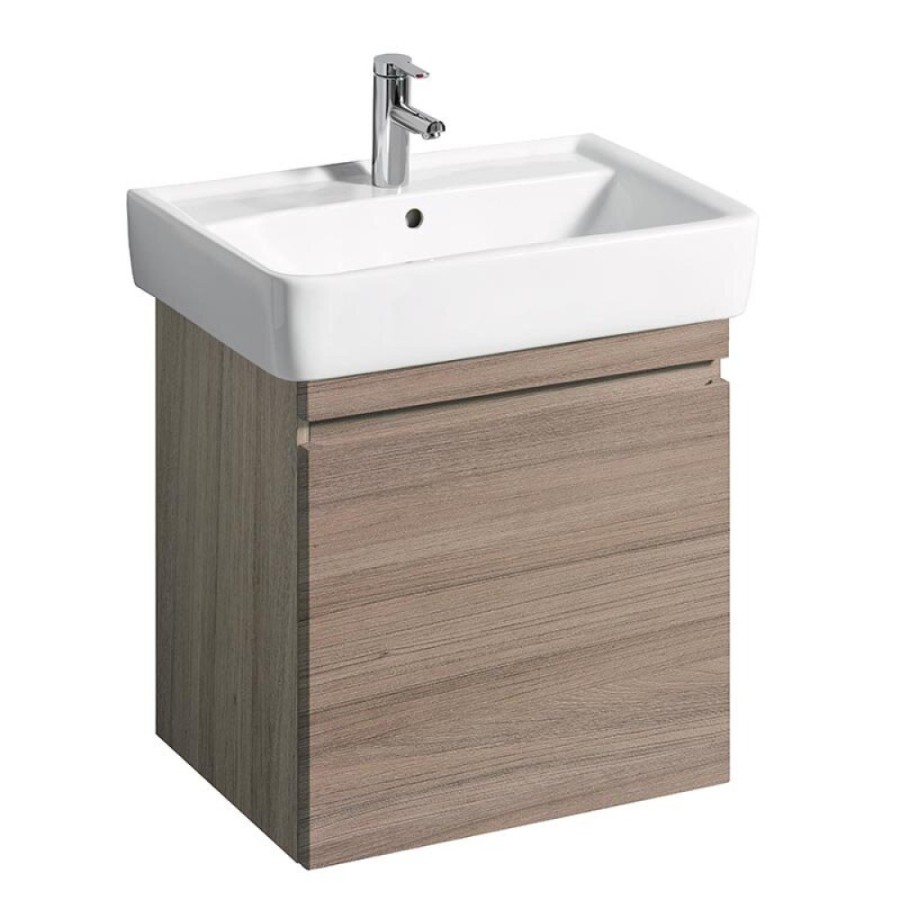 Тумба под раковину Geberit Renova Nr. 1 869652000, 57,6 см, подвесная, цвет светлый вяз