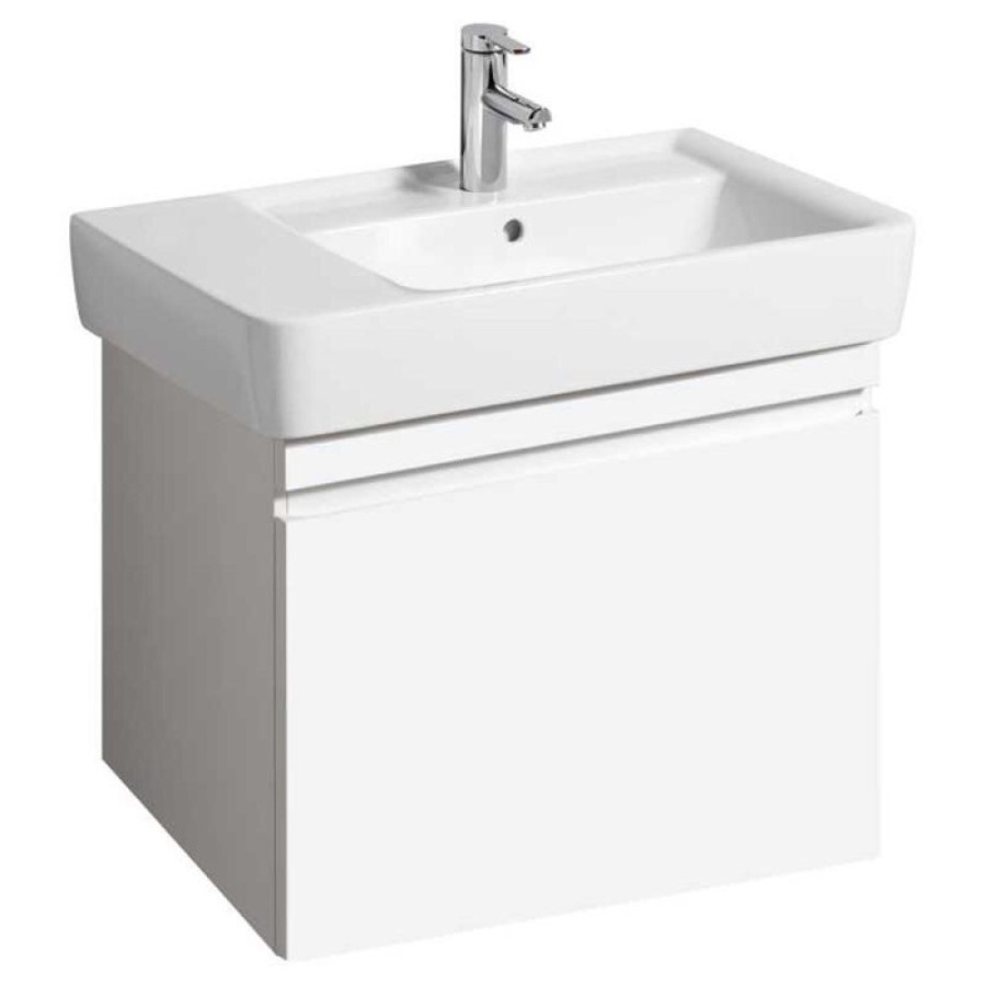 Тумба под раковину Geberit Renova Nr. 1 869750000, 67.6 см, подвесная, цвет белый глянец
