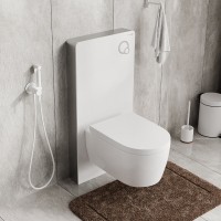 Пристенный модуль системы инсталляции WasserKraft Naab 86 86TLT.040.PE.WH, для унитазов, цвет - белый