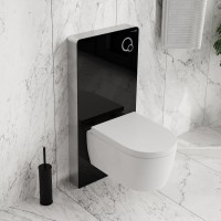 Пристенный модуль системы инсталляции WasserKraft Naab 86 86TLT.040.PE.BL, для унитазов, цвет - черный