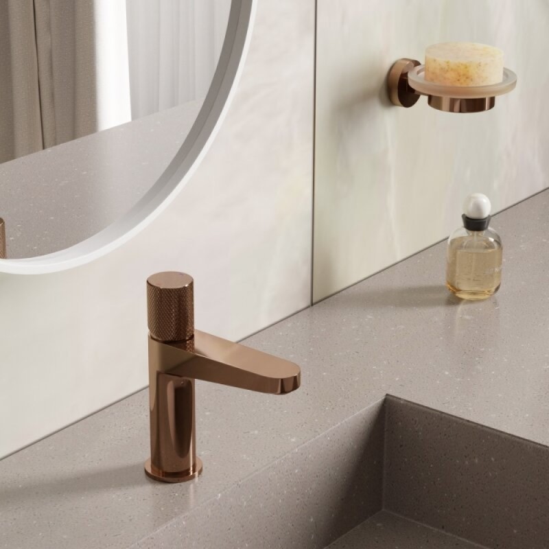 Смеситель для раковины WasserKRAFT Paar, золото розовое, 8803