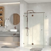 Душевой уголок WasserKRAFT Paar 88H 88H10, 120 х 100 см, стекло прозрачное, фурнитура золото глянцевое