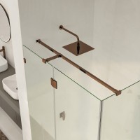 Душевой уголок WasserKRAFT Paar 88H 88H10, 120 х 100 см, стекло прозрачное, фурнитура золото глянцевое