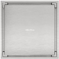 Душевой трап Allen Brau Priority 9.50023.BN, 10 х 10 см, никель браш