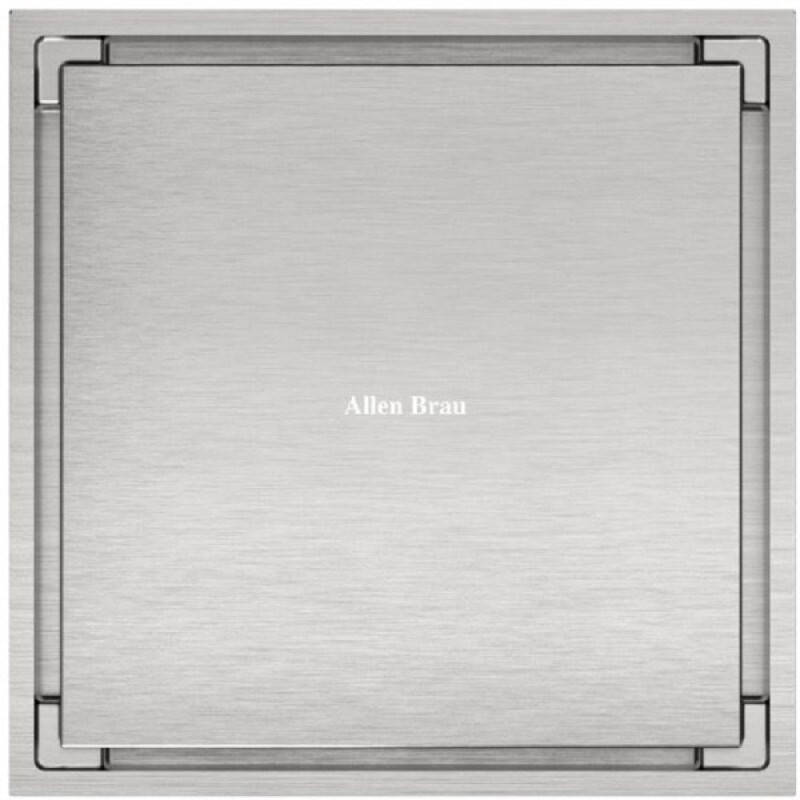 Душевой трап Allen Brau Priority 9.50023.BN, 10 х 10 см, никель браш