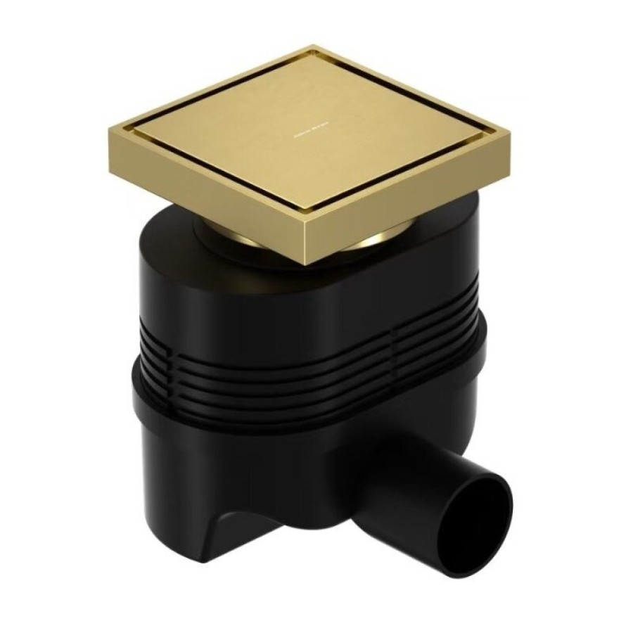 Душевой трап Allen Brau Priority 9.50025.GB, 10 х 10 см, золото браш