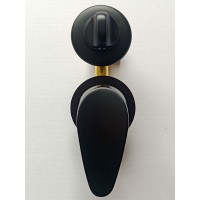 Душевая кабина Frank F409 Black, 90 х 90 см, низкий поддон, стекла прозрачные, профиль черный, 900904