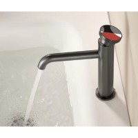 Смеситель Bronze de Luxe OMG, для раковины, цвет графит, 9009GM-R