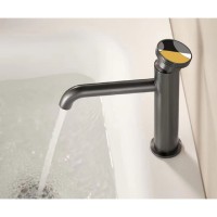 Смеситель Bronze de Luxe OMG, для раковины, цвет графит, 9009GM-Y