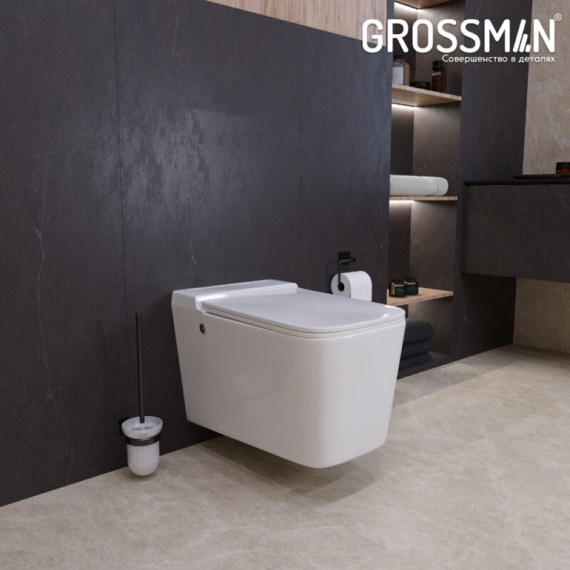 Инсталляция 901.5501.01.000 Grossman 901.K31.01.000, унитаз подвесной белый Grossman GR-5501 impuls, сиденье микролифт