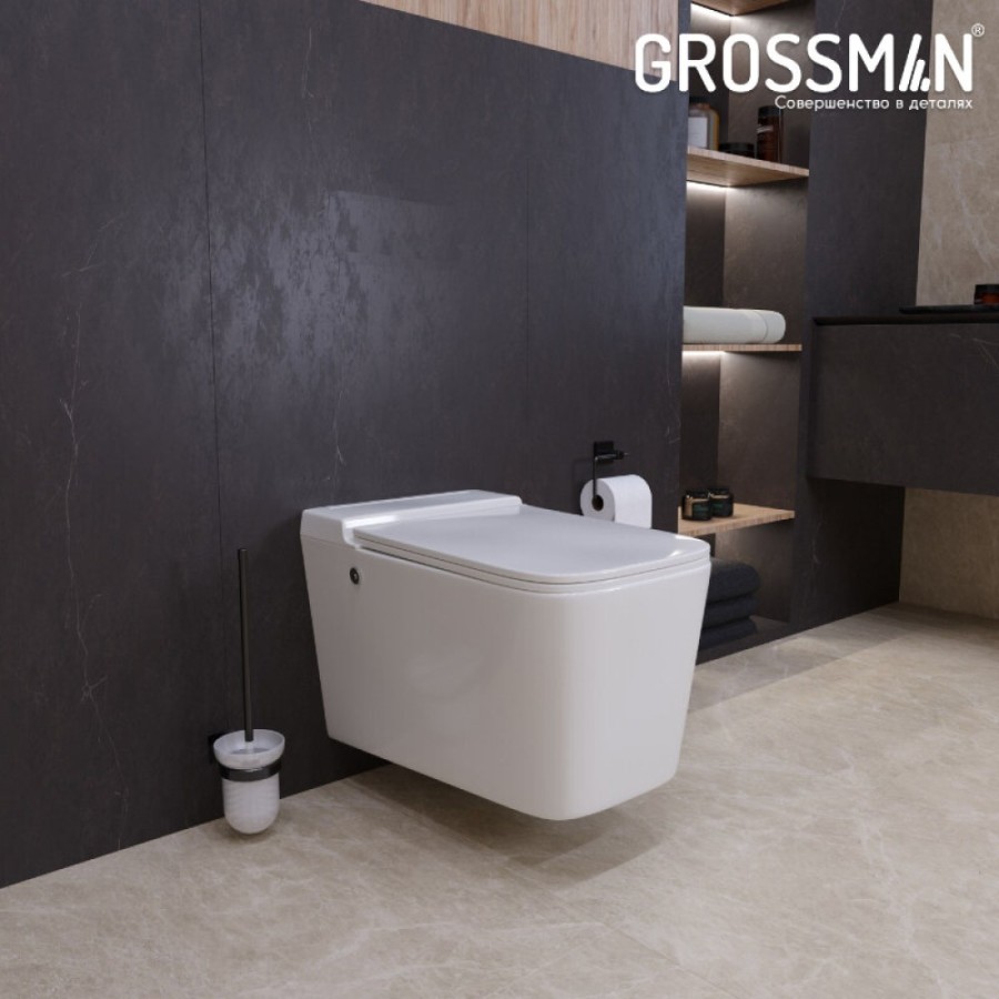 Инсталляция 901.5501.01.000 Grossman 901.K31.01.000, унитаз подвесной белый Grossman GR-5501 impuls, сиденье микролифт