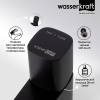 Смеситель для раковины WasserKRAFT Nuthe, черный матовый, 9103