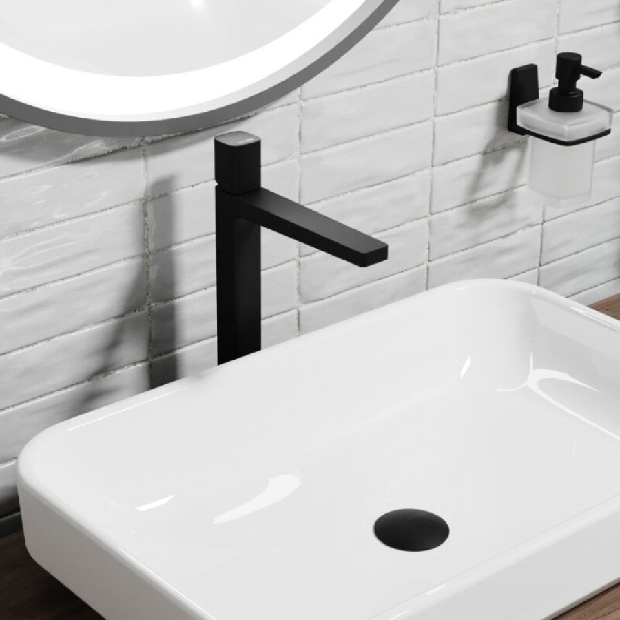 Смеситель для раковины WasserKRAFT Nuthe, черный матовый, 9103H