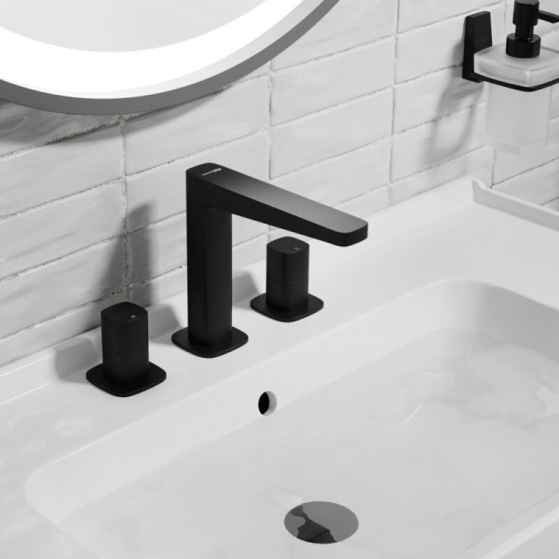 Смеситель для раковины WasserKRAFT Nuthe, черный матовый, 9135