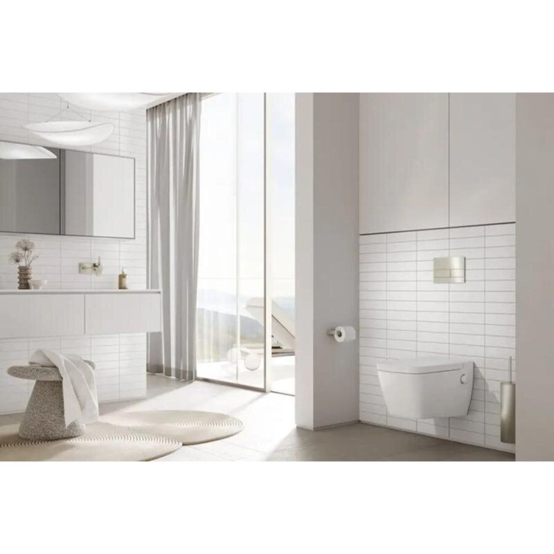 Клавиша смыва TECE Square 9240803, механическая, стекло зеленое, клавиши белые