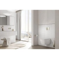 Клавиша смыва TECE Square 9240807, механическая, стекло черное, клавиши хром глянцевый