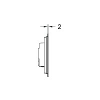 Клавиша смыва TECE Square Urinal 9242811, механическая, глянцевый хром
