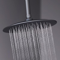 Душевой гарнитур Damixa Scandinavian Pure, с верхним душем, черный матовый, 936000300