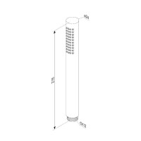 Душевая лейка Damixa Scandinavian Pure 936020000, 1 режим струи, цвет хром