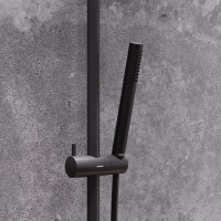 Душевая лейка Damixa Scandinavian Pure 936020300, 1 режим струи, цвет черный матовый